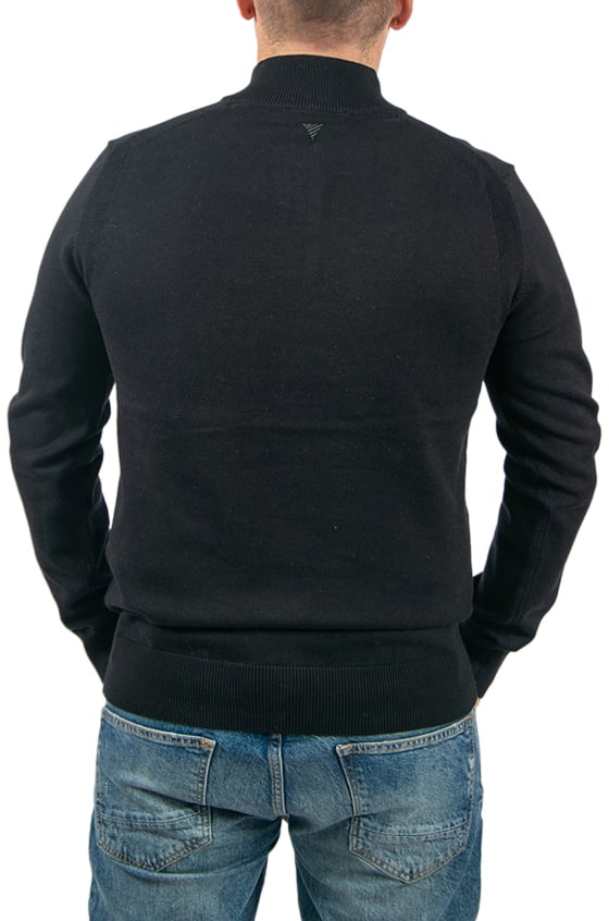 Pure Path Pure Path Regular Fit Half Zip Knitwear Zwart