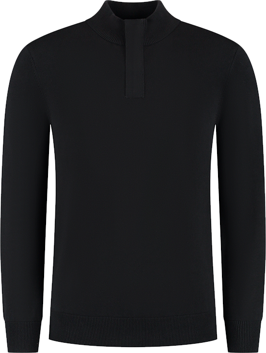 Pure Path Pure Path Regular Fit Half Zip Knitwear Zwart