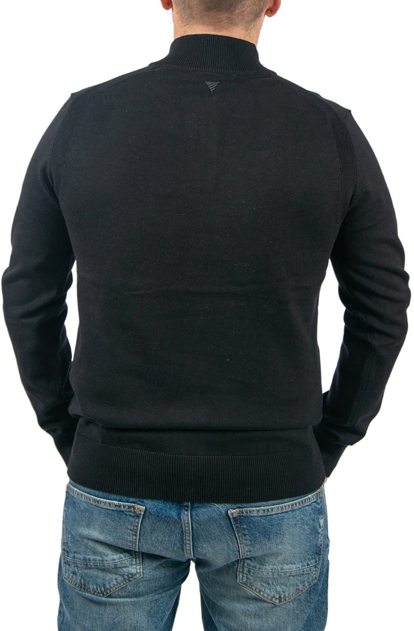 Pure Path Regular Fit Half Zip Knitwear Zwart