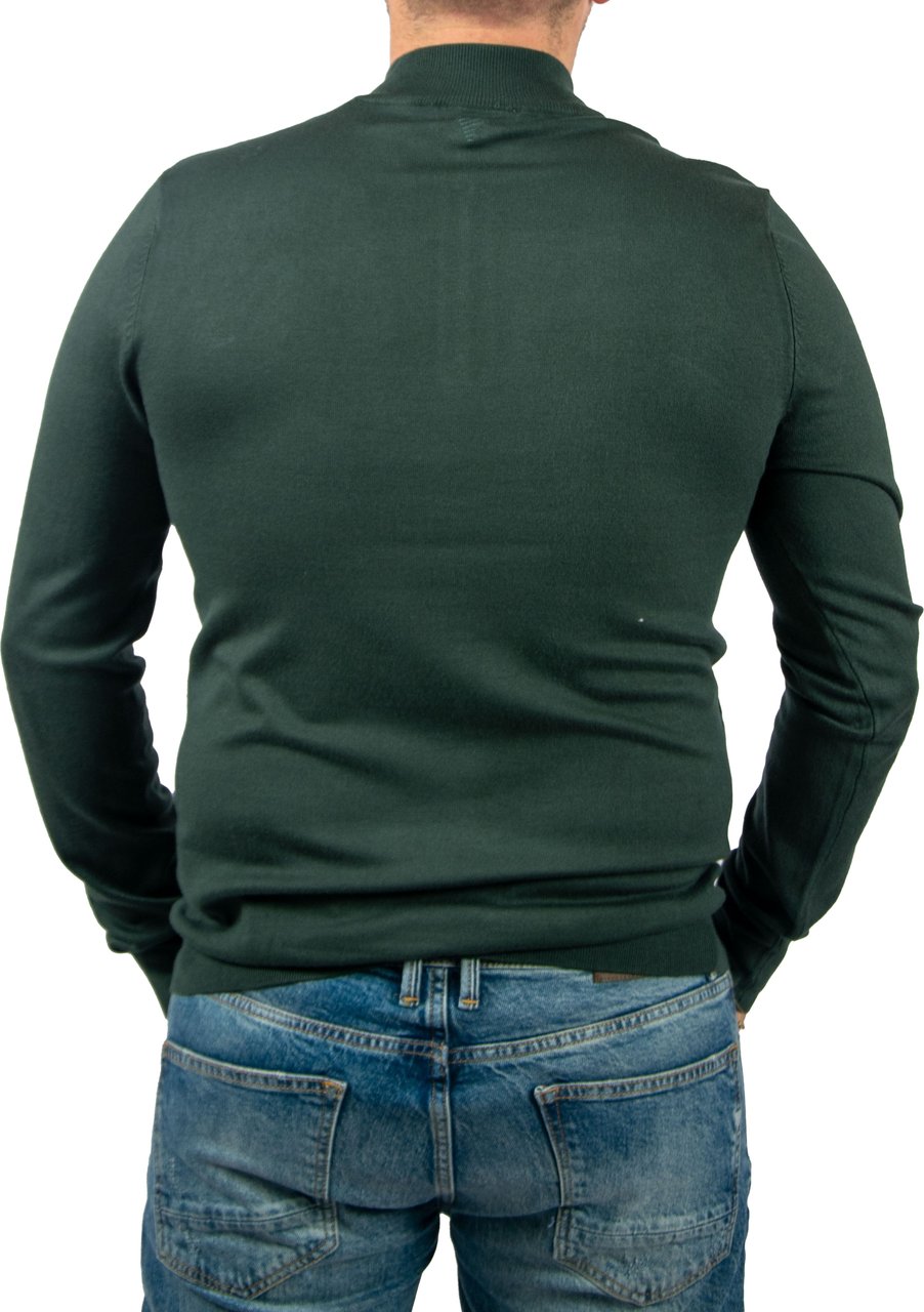 Pure Path Pure Path Regular Fit Half Zip Knitwear Groen