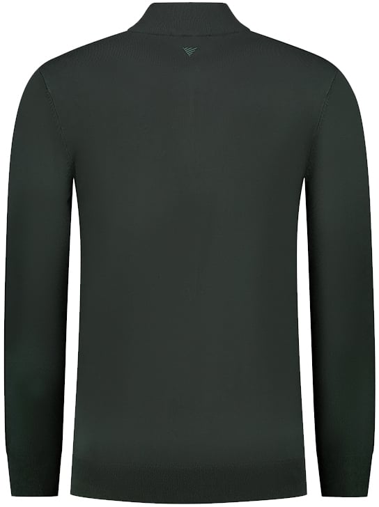 Pure Path Regular Fit Half Zip Knitwear Groen