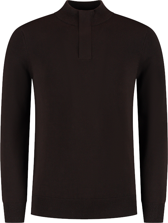 Pure Path Pure Path Regular Fit Half Zip Knitwear Bruin