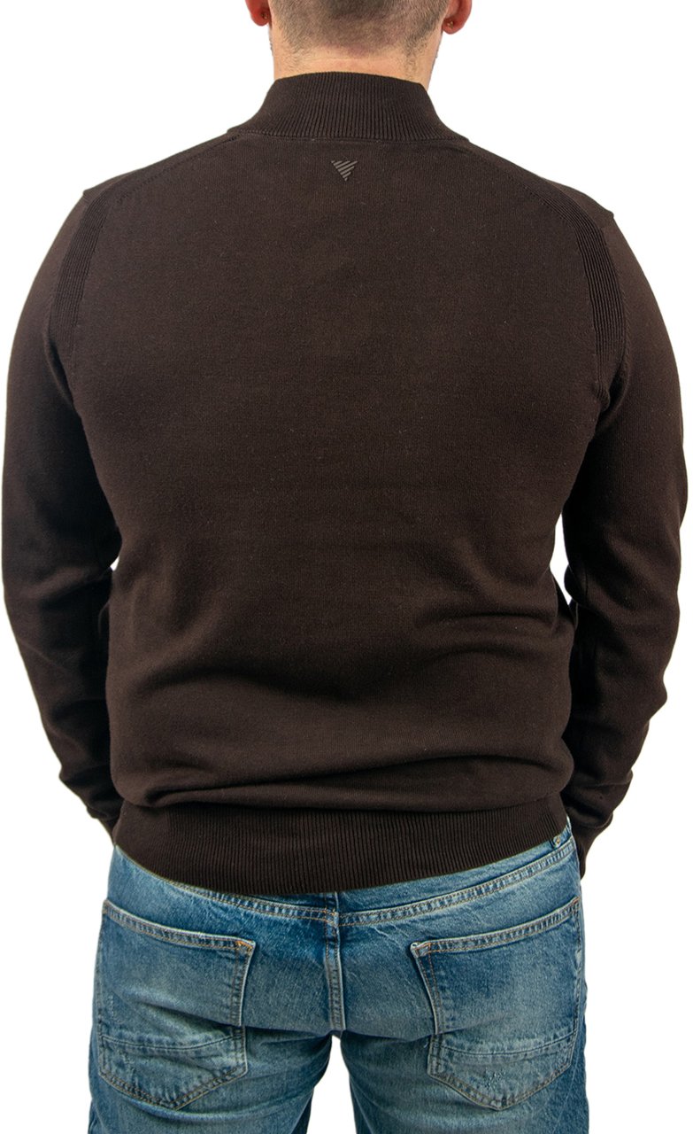Pure Path Regular Fit Half Zip Knitwear Bruin