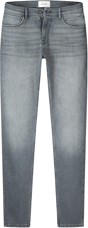 Pure Path Pure Path The Jone Denim Slim Fit Grijs