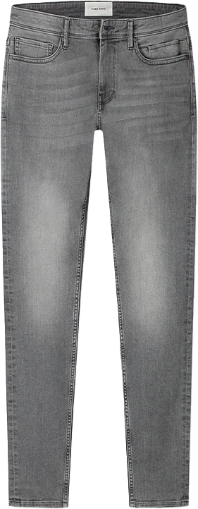 Pure Path Pure Path The Jone Denim Slim Fit Grijs