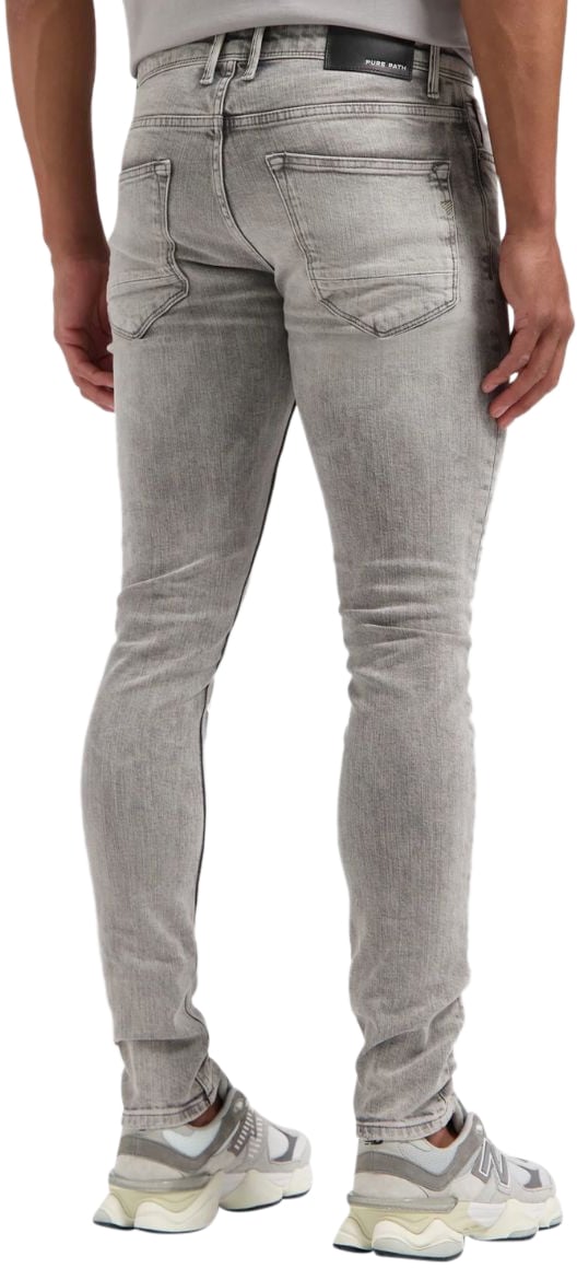 Pure Path Pure Path Jeans The Jone Denim Light Grey Grijs