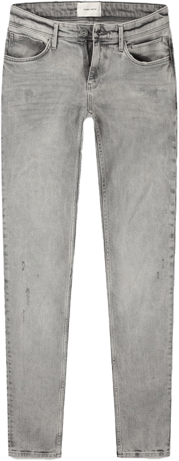 Pure Path Pure Path The Jone Denim Slim Fit Grijs