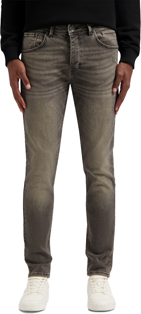 Pure Path Pure Path The Ryan Slim Fit Tapered Leg Grijs