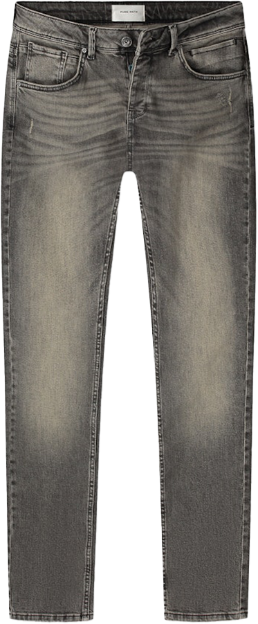 Pure Path Pure Path The Ryan Slim Fit Tapered Leg Grijs