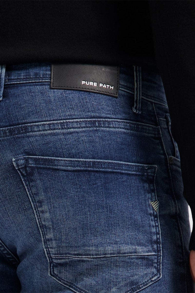 Pure Path Pure Path The Jone Denim Slim Fit Blauw