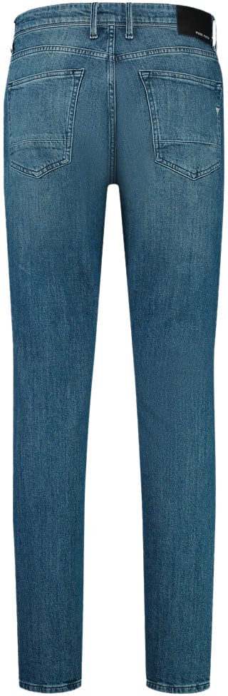 Pure Path Pure Path The Ryan Slim Fit Tapered Leg Blauw