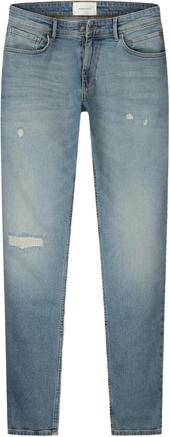 Pure Path Pure Path The Jone Denim Slim Fit Blauw