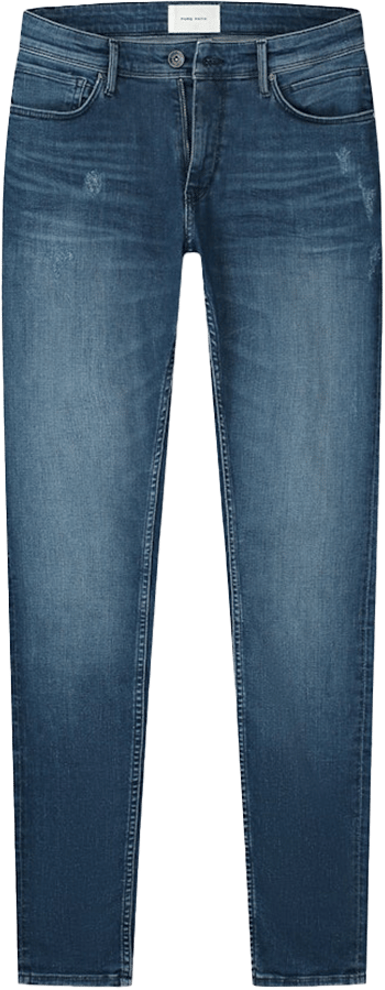 Pure Path Pure Path The Jone Denim Slim Fit Blauw