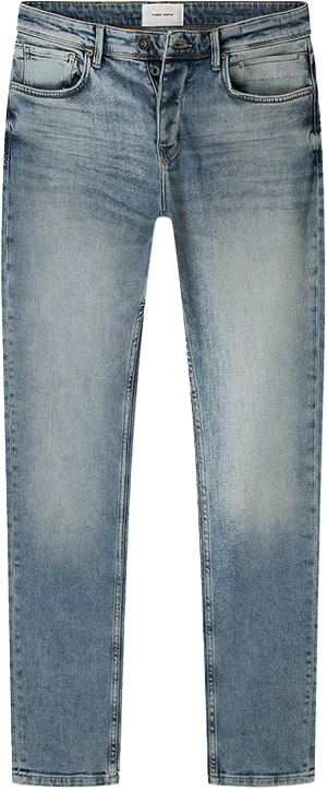 Pure Path Pure Path The Ryan Slim Fit Tapered Leg Blauw