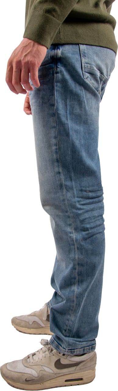 Pure Path Pure Path The Ryan Slim Fit Tapered Leg Blauw