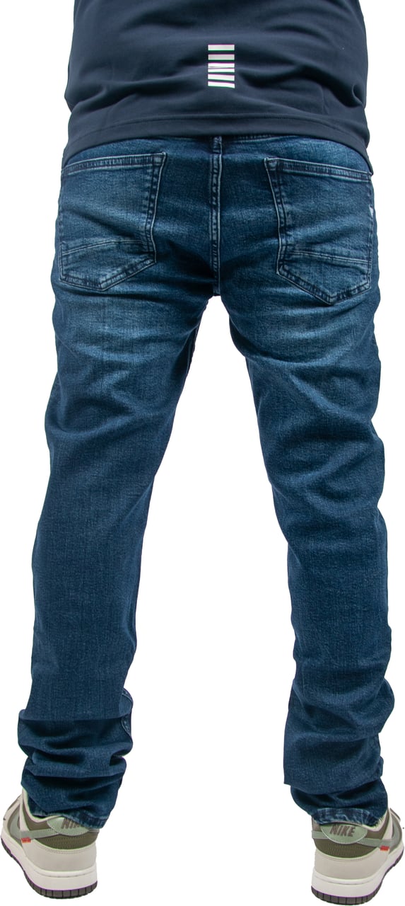 Pure Path Pure Path The Ryan Slim Fit Tapered Leg Blauw