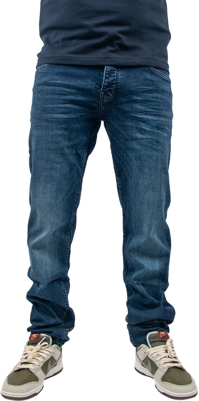 Pure Path The Ryan Slim Fit Tapered Leg Blauw