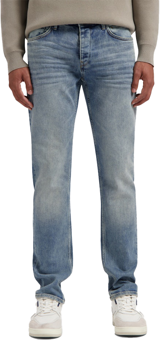 Pure Path Pure Path The Ryan Slim Fit Tapered Leg Blauw