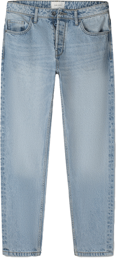 Pure Path Pure Path The Aiden Loose Fit Jeans Blauw