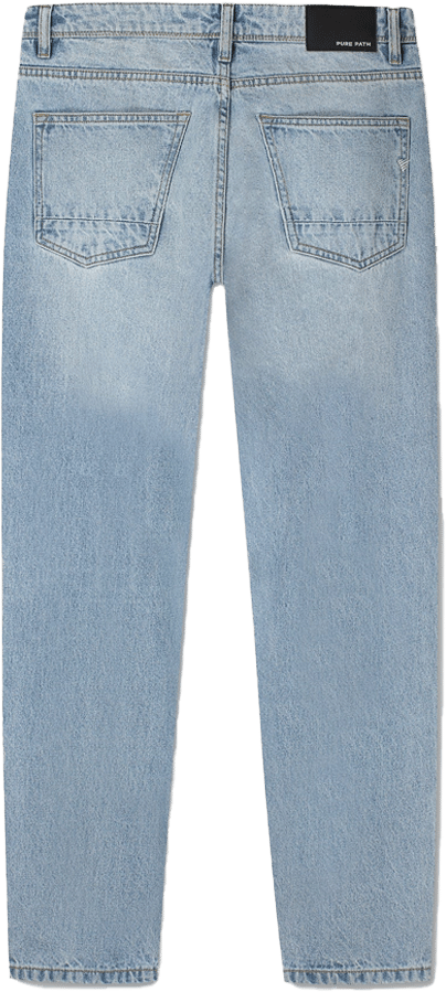 Pure Path Pure Path The Aiden Loose Fit Jeans Blauw