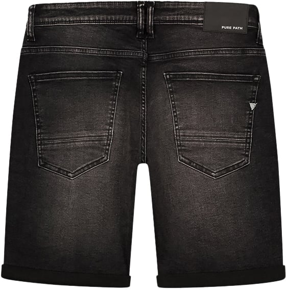 Pure Path The Miles Slim Fit Denim Short Grijs