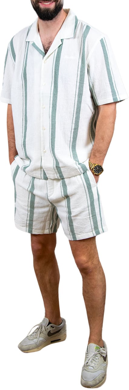 Pure Path Pure Path Regular Fit Casual Shorts Beige
