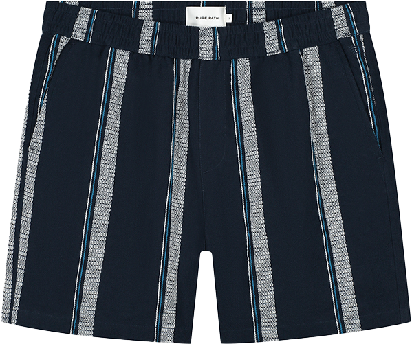 Pure Path Pure Path Regular Fit Casual Shorts Blauw