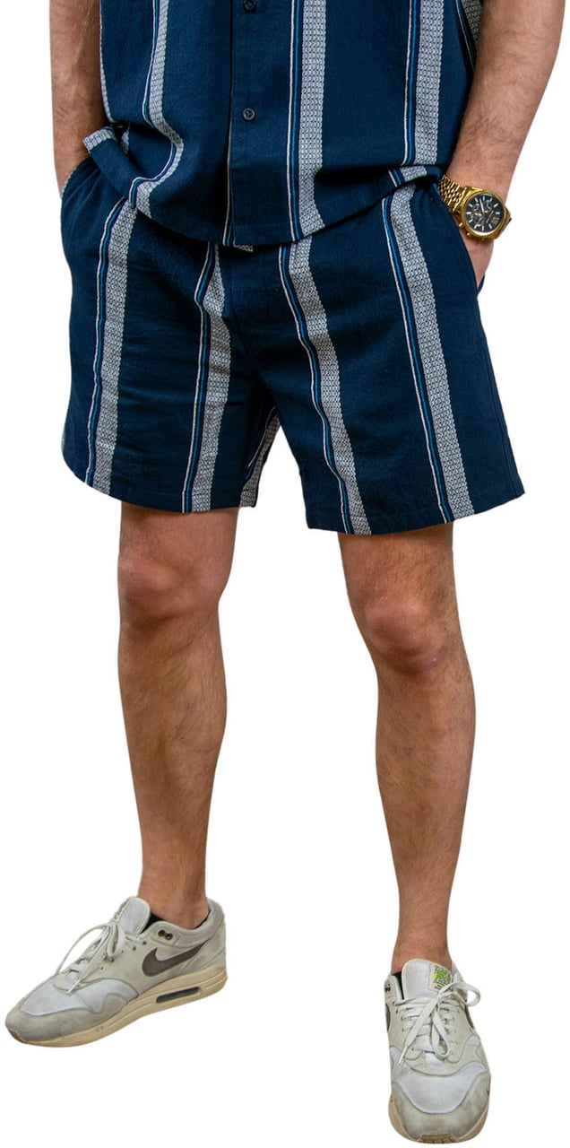 Pure Path Pure Path Regular Fit Casual Shorts Blauw