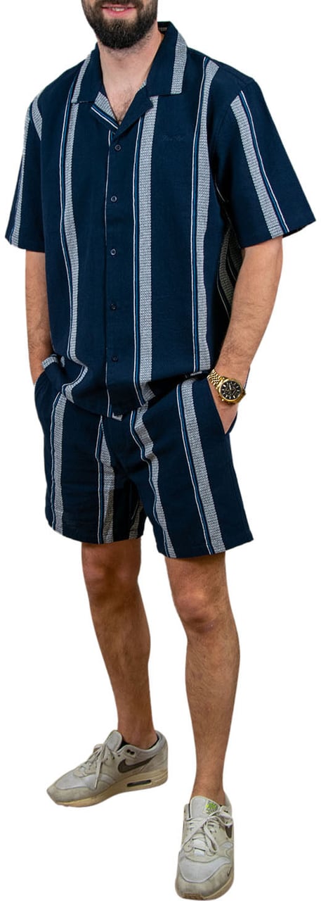 Pure Path Pure Path Regular Fit Casual Shorts Blauw