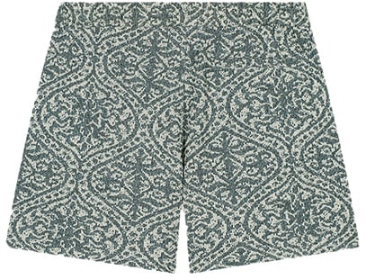 Pure Path Jacquard Pattern Shorts Groen