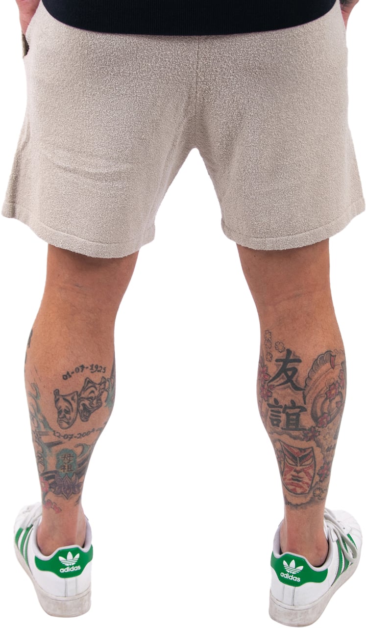 Pure Path Towel Soft Boucle Knitted Shorts Beige