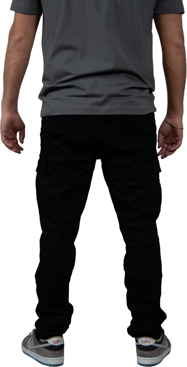 Pure Path Pure Path Regular Fit Pants Cargo Zwart