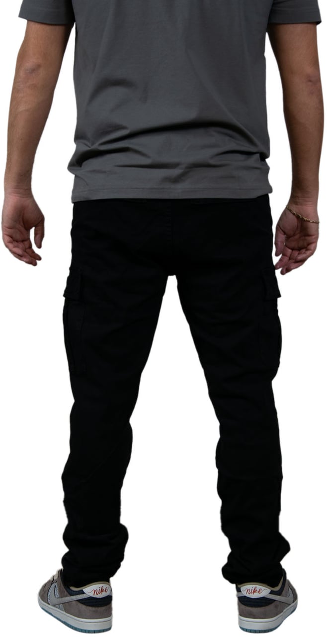 Pure Path Pure Path Regular Fit Pants Cargo Zwart