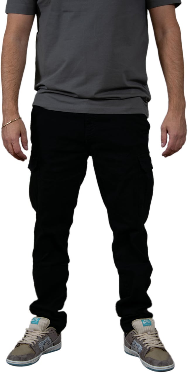 Pure Path Pure Path Regular Fit Pants Cargo Zwart