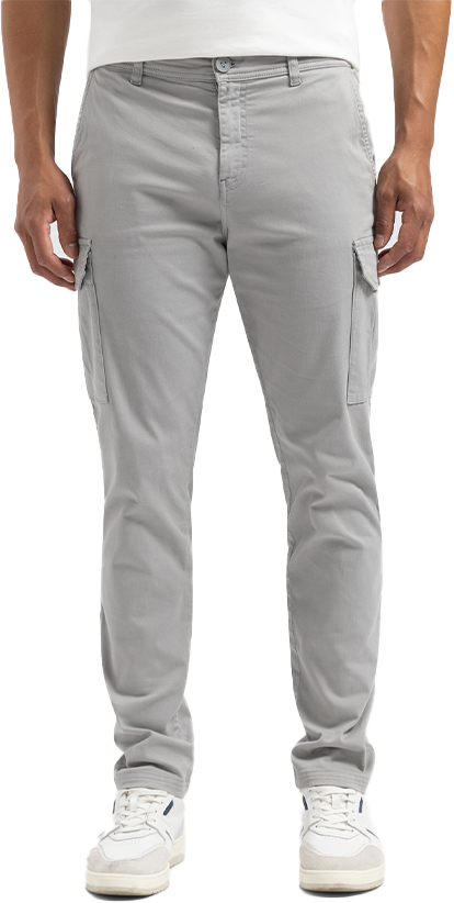Pure Path Pure Path Regular Fit Pants Cargo Grijs