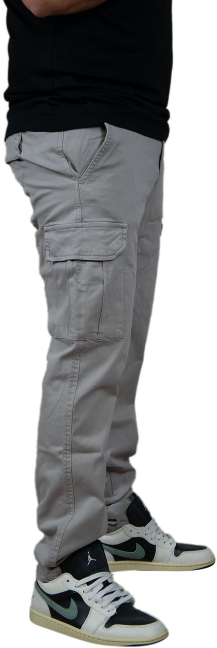 Pure Path Pure Path Regular Fit Pants Cargo Grijs