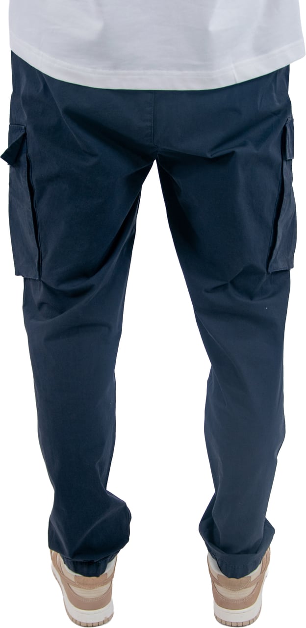 Pure Path Cotton Stretch Cargo Pants Blauw