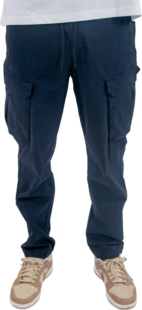 Pure Path Cotton Stretch Cargo Pants Blauw