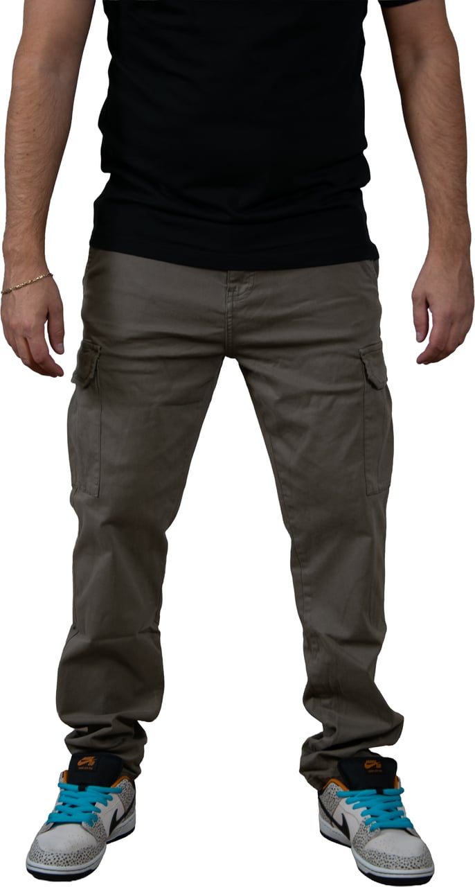 Pure Path Pure Path Regular Fit Pants Cargo Groen