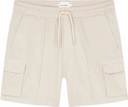 Pure Path Pure Path Regular Fit Cargo Shorts Beige