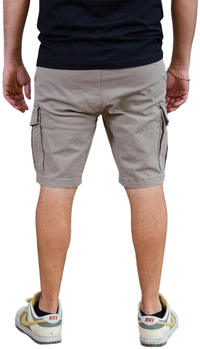 Pure Path Garment Dye Cargo Short Beige