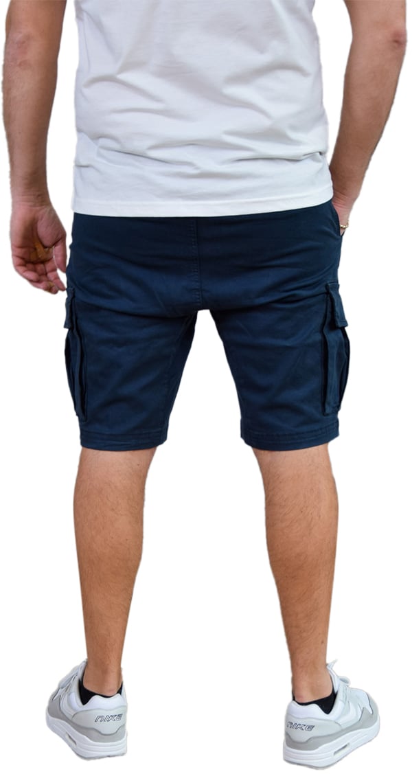 Pure Path Garment Dye Cargo Short Blauw