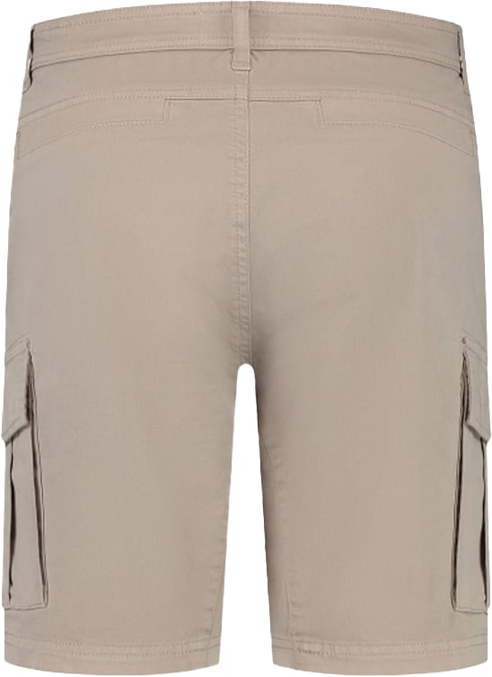 Pure Path Purewhite Garment Dye Cargo Shorts Beige