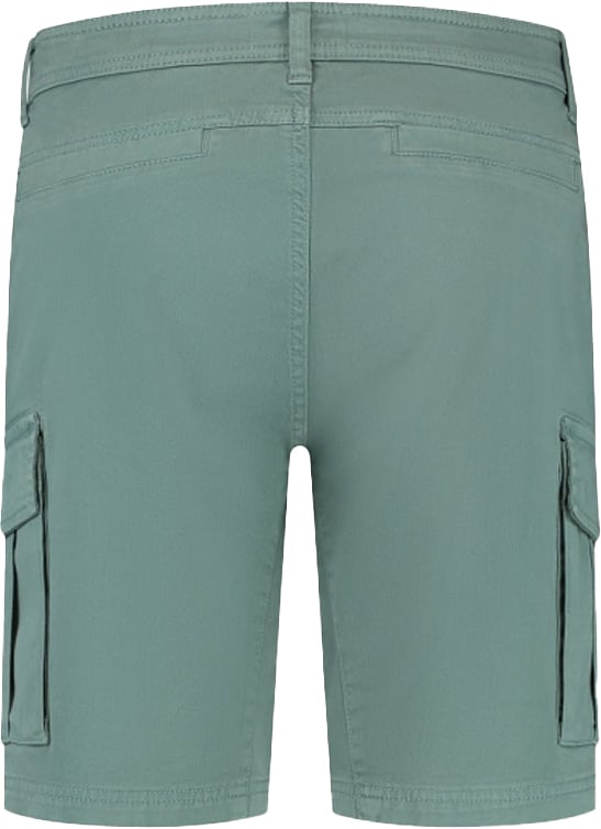 Pure Path Purewhite Garment Dye Cargo Shorts Groen