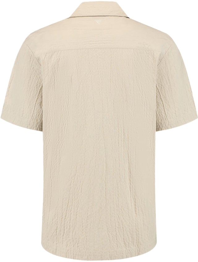 Pure Path Overshirt Korte Mouw Beige