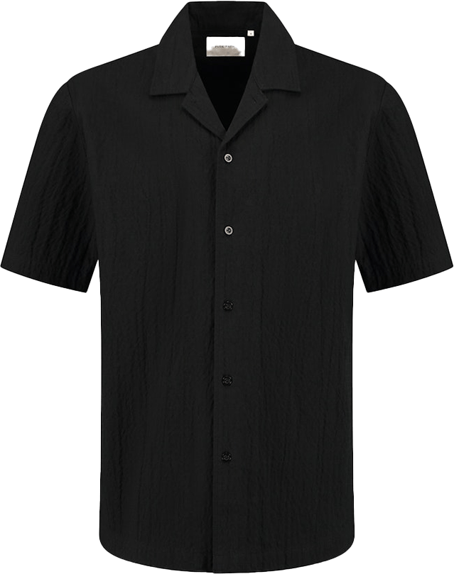 Pure Path Pure Path Overshirt Korte Mouw Zwart
