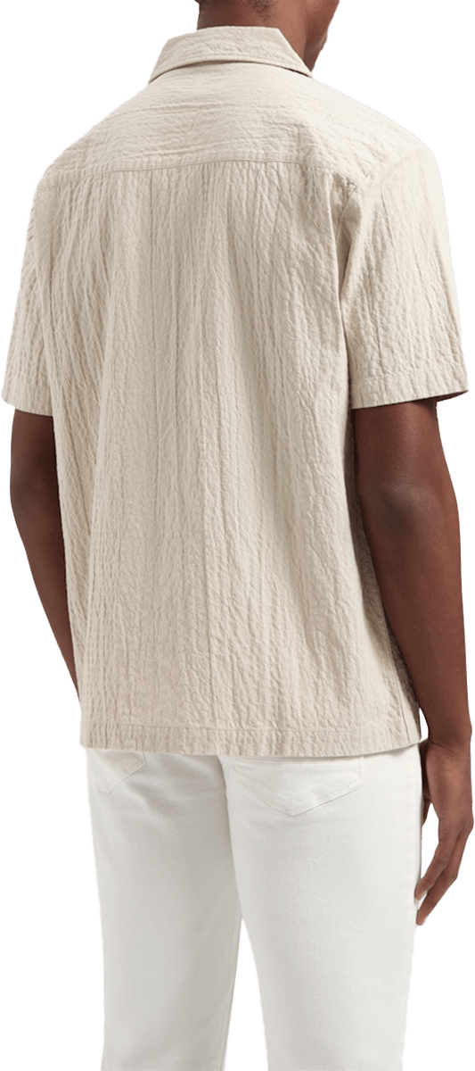 Pure Path Pure Path Overshirt Korte Mouw Beige