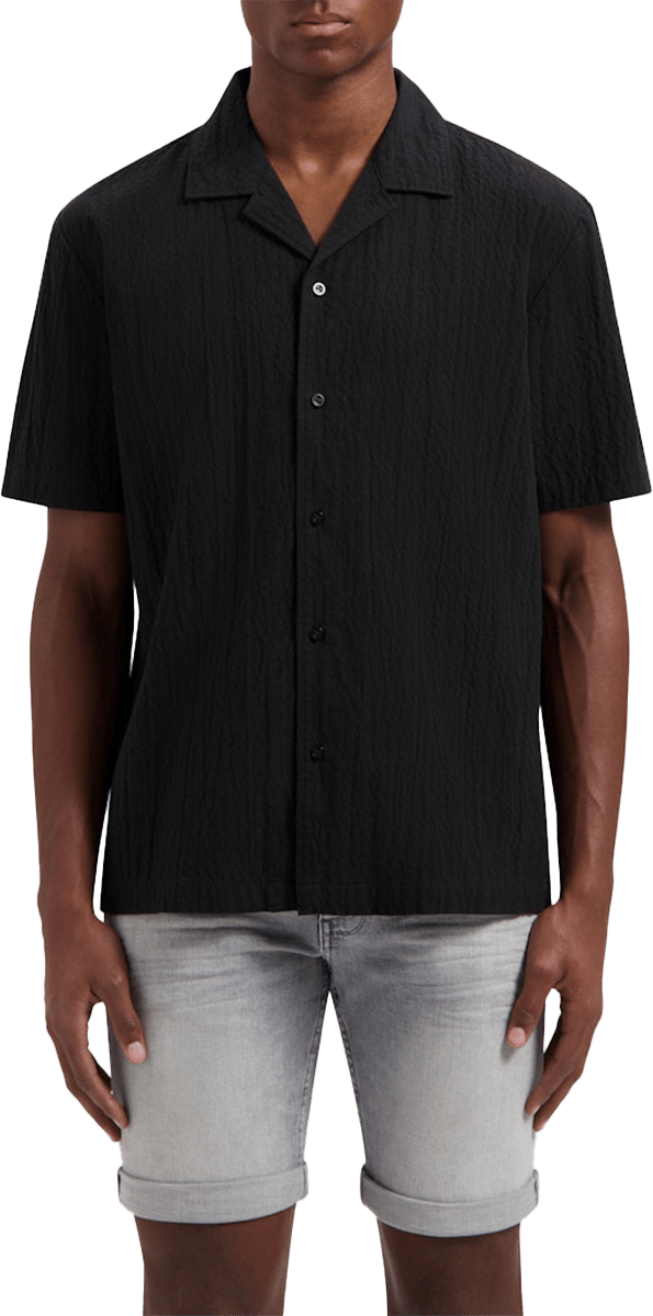 Pure Path Pure Path Overshirt Korte Mouw Zwart