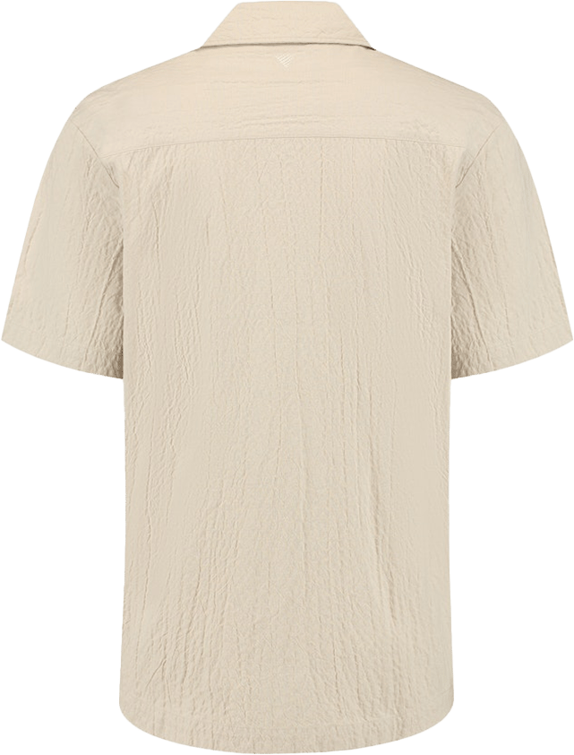 Pure Path Pure Path Overshirt Korte Mouw Beige