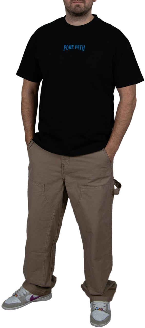 Pure Path Loose Fit T-Shirts Crewneck SS Zwart